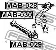 Febest MAB-029 - Bush of Control / Trailing Arm www.parts5.com