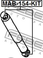 Febest MAB-154-KIT - Set montare, amortizor www.parts5.com