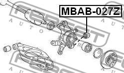 Febest MBAB-027Z - Bush of Control / Trailing Arm www.parts5.com