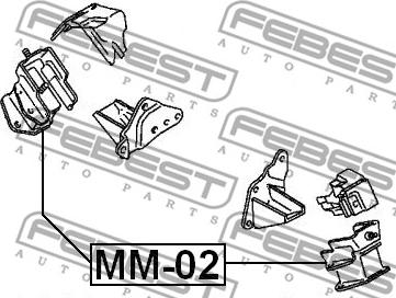 Febest MM-02 - Moottorin tuki www.parts5.com