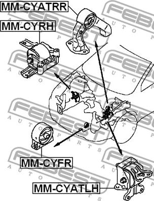 Febest MM-CYFR - Łożyskowanie silnika www.parts5.com