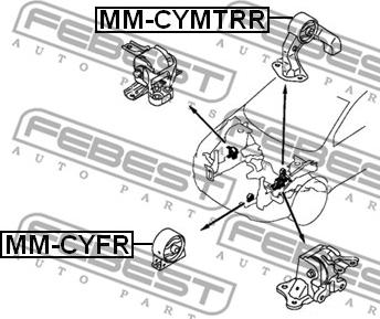 Febest MM-CYMTRR - Suport motor www.parts5.com