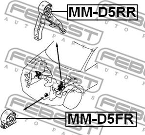 Febest MM-D5FR - Suport motor www.parts5.com