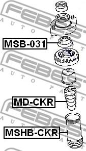 Febest MSHB-CKR - Schutzkappe / Faltenbalg, Stoßdämpfer www.parts5.com