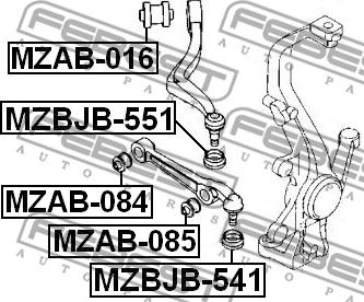 Febest MZBJB-541 - Repair Kit, ball joint www.parts5.com