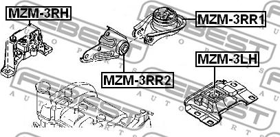 Febest MZM-3RR1 - Yataklama, otomatik şanzıman www.parts5.com