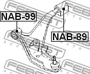 Febest NAB-99 - Uložení, řídicí mechanismus www.parts5.com