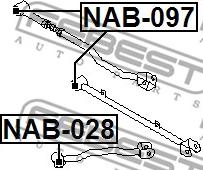 Febest NAB-097 - Bush of Control / Trailing Arm www.parts5.com