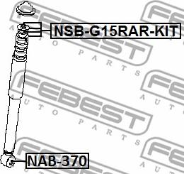 Febest NAB-370 - Spacer Bush, shock absorber parts5.com