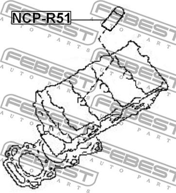 Febest NCP-R51 - Seal Ring, spark plug shaft www.parts5.com