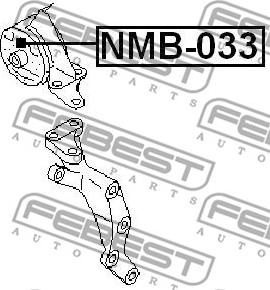 Febest NMB-033 - Suport motor www.parts5.com