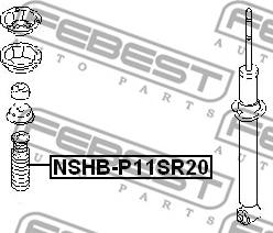 Febest NSHB-P11SR20 - Rubber Buffer, suspension www.parts5.com