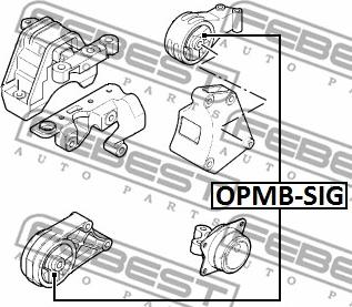 Febest OPMB-SIG - Suport motor www.parts5.com