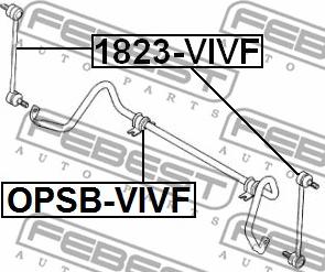 Febest OPSB-VIVF - Coussinet de palier, stabilisateur www.parts5.com