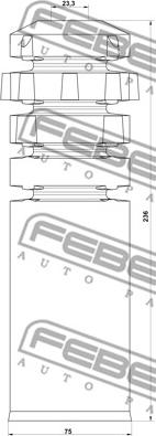 Febest OPSHB-VIVBF-KIT - Almohadilla de tope, suspensión www.parts5.com