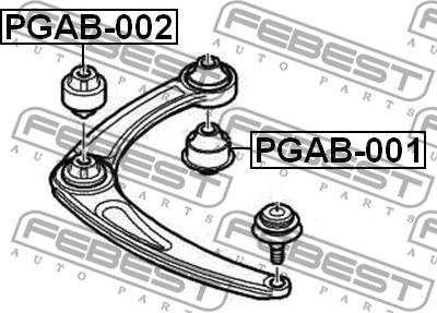 Febest PGAB-002 - Suport,trapez www.parts5.com