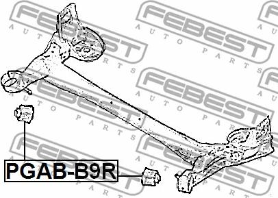 Febest PGAB-B9R - Suport, ax www.parts5.com