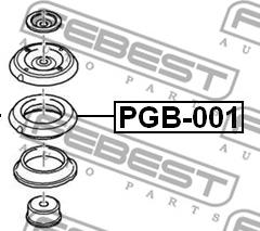 Febest PGB-001 - Cojienete de rodillos, columna amortiguación www.parts5.com