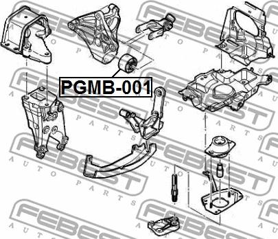 Febest PGMB-001 - Ulożenie motora www.parts5.com