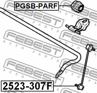 Febest PGSB-PARF - Cuzinet, stabilizator www.parts5.com