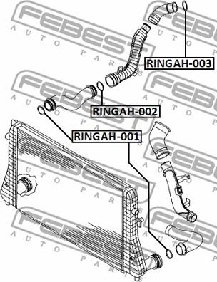 Febest RINGAH-002 - Seal Ring, turbo air hose www.parts5.com