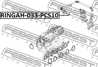 Febest RINGAH-033-PCS10 - Gasket Set, EGR system parts5.com