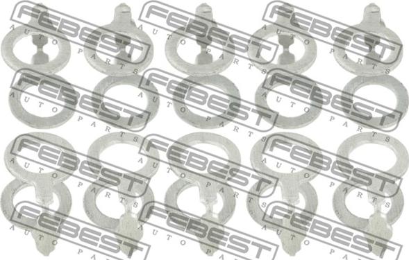 Febest RINGFL-007-PCS10 - Τσιμούχα, μπεκ ψεκασμού www.parts5.com