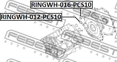 Febest RINGWH-016-PCS10 - Gasket, coolant flange www.parts5.com