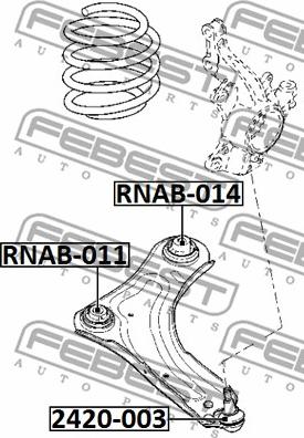 Febest RNAB-014 - Suspension, bras de liaison www.parts5.com