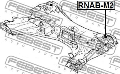 Febest RNAB-M2 - Lagerung, Achskörper www.parts5.com