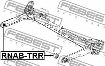 Febest RNAB-TRR - Mounting, axle beam www.parts5.com