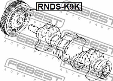 Febest RNDS-K9K - Belt Pulley, crankshaft www.parts5.com