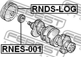 Febest RNDS-LOG - Remenica, radilica www.parts5.com