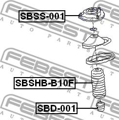 Febest SBD-001 - Omejilni odbojnik, vzmetenje www.parts5.com