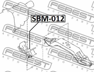 Febest SBM-012 - Zavěšení motoru www.parts5.com