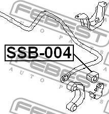 Febest SSB-004 - Čaura ležaja, stabilizator www.parts5.com