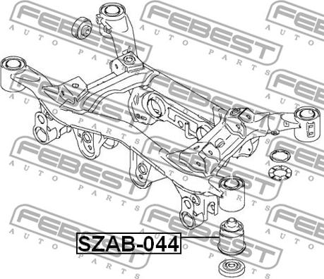 Febest SZAB-044 - Mounting, axle beam www.parts5.com