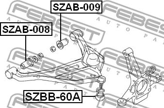 Febest SZBB-60A - Repair Kit, ball joint www.parts5.com