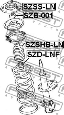 Febest SZB-001 - Лагерна макферсъна www.parts5.com