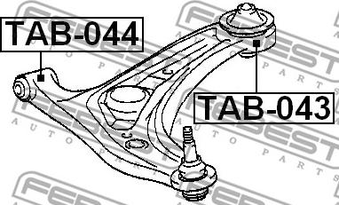 Febest TAB-043 - Puks www.parts5.com