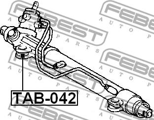 Febest TAB-042 - Mounting, steering gear www.parts5.com