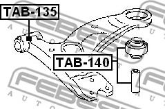 Febest TAB-140 - Suport,trapez www.parts5.com