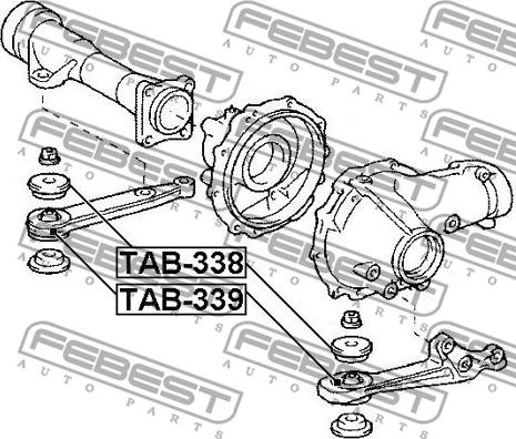 Febest TAB-338 - Mounting, differential www.parts5.com