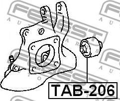 Febest TAB-206 - Bush of Control / Trailing Arm www.parts5.com