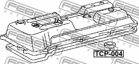 Febest TCP-004 - Seal Ring, spark plug shaft www.parts5.com