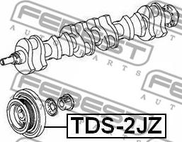 Febest TDS-2JZ - Belt Pulley, crankshaft www.parts5.com