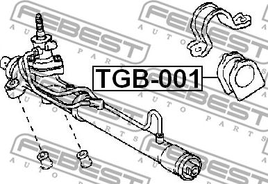 Febest TGB-001 - Mounting, steering gear www.parts5.com