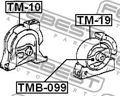 Febest TMB-099 - Holder, engine mounting www.parts5.com