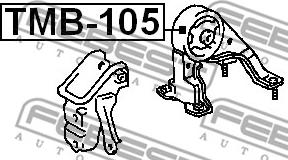 Febest TMB-105 - Holder, engine mounting www.parts5.com