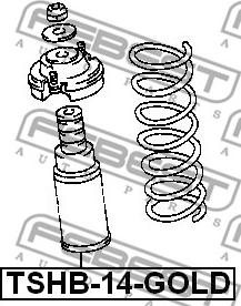 Febest TSHB-14-GOLD - Omejilni odbojnik, vzmetenje www.parts5.com